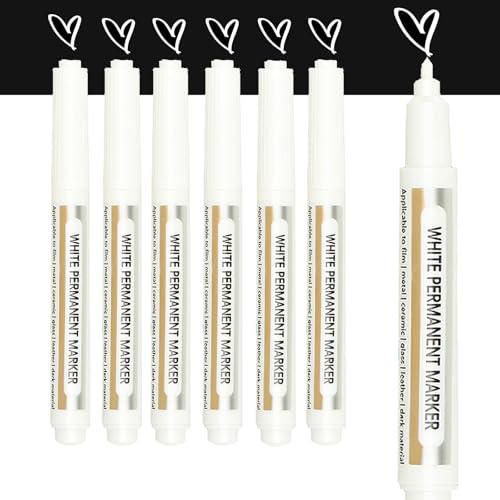 Altaroo 6 Stück acrylstifte weiß, permanent marker weiß Altaroo 6 Stück acrylstifte weiß, permanent marker weiß von Altaroo
