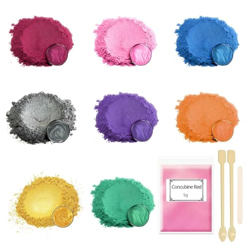 Altaroo 8 Epoxidharz Farbe 5g, Mica Powder, Kerzen Selber Machen Set, Farbpigmente für Gießpulver, Badebomben Selber Machen, Diy Pigmentpulver für Seifenfarbe, Kerze, Kosmetischer, Schleim Altaroo 8 Epoxidharz Farbe 5g, Mica Powder, Kerzen Selber Machen Set, Farbpigmente für Gießpulver, Badebomben Selber Machen, Diy Pigmentpulver für Seifenfarbe, Kerze, Kosmetischer, Schleim von Altaroo
