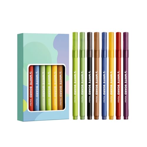 Altaroo 8er Folienstifte 8 Farben, Folienstift Abwischbar, Wasserlöslicher Folienstift Non Permanent, Folienstifte Rundspitze für Whiteboard Marker, Schule, Büro, Zuhause, Blackboard Altaroo 8er Folienstifte 8 Farben, Folienstift Abwischbar, Wasserlöslicher Folienstift Non Permanent, Folienstifte Rundspitze für Whiteboard Marker, Schule, Büro, Zuhause, Blackboard von Altaroo