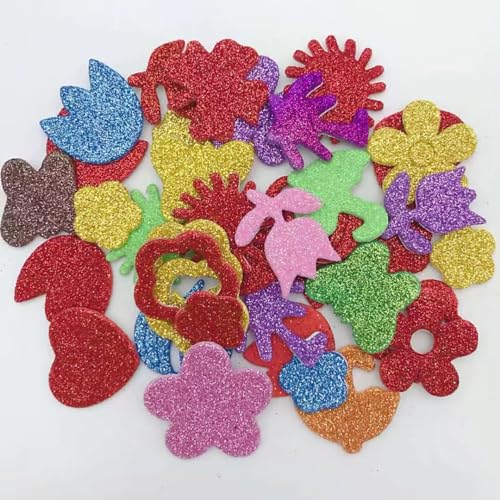 Altaroo aufkleber kinder, glitzersticker, glitzer sticker, glitzer aufkleber, Selbstklebend 80-90 Stück von Altaroo