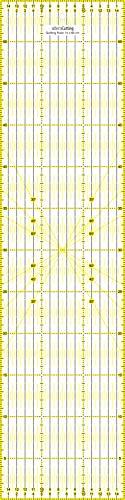 Altera Universal-Lineal 60x15cm, Patchwork- Quilt, Rollschneider-Lineal - Nähen mit exakten Abmessungen und Zuschnitten, transparent von Altera