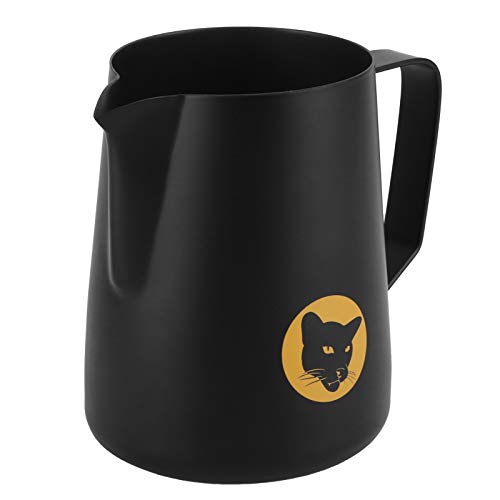 Althwuyu 600 ml Kaffeekrug zum Aufschäumen und Ausgießen von Latte, Edelstahl 304, Schwarz, für Zuhause und Café Althwuyu 600 ml Kaffeekrug zum Aufschäumen und Ausgießen von Latte, Edelstahl 304, Schwarz, für Zuhause und Café von Althwuyu