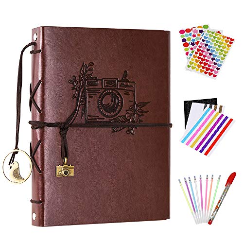 Altopbum Fotoalbum zum Selbstgestalten Scrapbook Album Schwarze Seiten 60 Nachfüllseiten Leder Retro Fotobuch zum Einkleben mit Zubehör für Weihnachten Jahrestag Valentinstag Geburtstag Geschenk Altopbum Fotoalbum zum Selbstgestalten Scrapbook Album Schwarze Seiten 60 Nachfüllseiten Leder Retro Fotobuch zum Einkleben mit Zubehör für Weihnachten Jahrestag Valentinstag Geburtstag Geschenk von Altopbum