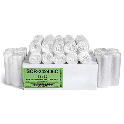 Aluf Plastics Source Reduction Series Müllbeutel, 1000 Stück, hohe Dichte, 6 Mikrometer Dicke, für Zuhause, Büro, Badezimmer, Papier, Styropor Aluf Plastics Source Reduction Series Müllbeutel, 1000 Stück, hohe Dichte, 6 Mikrometer Dicke, für Zuhause, Büro, Badezimmer, Papier, Styropor von Aluf Plastics