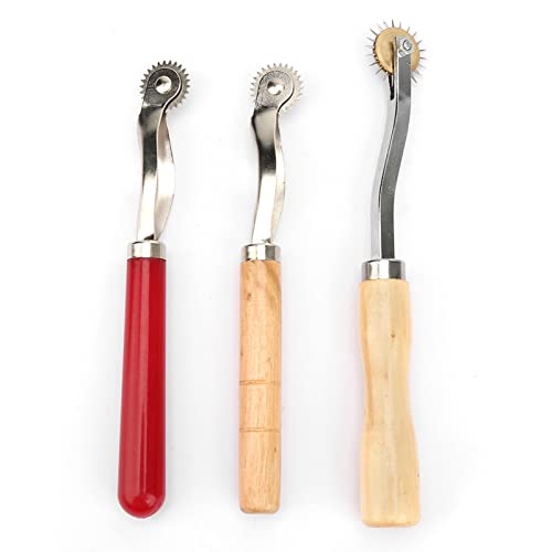 Alvinlite 3-teiliges Zeichenrad, Professioneller Abstandshalter Für Stichmarkierungen, Nadelspitzen-Zeichenrad aus Leder Mit Holzgriff Für Kunst- Und Lederhandwerk Alvinlite 3-teiliges Zeichenrad, Professioneller Abstandshalter Für Stichmarkierungen, Nadelspitzen-Zeichenrad aus Leder Mit Holzgriff Für Kunst- Und Lederhandwerk von Alvinlite