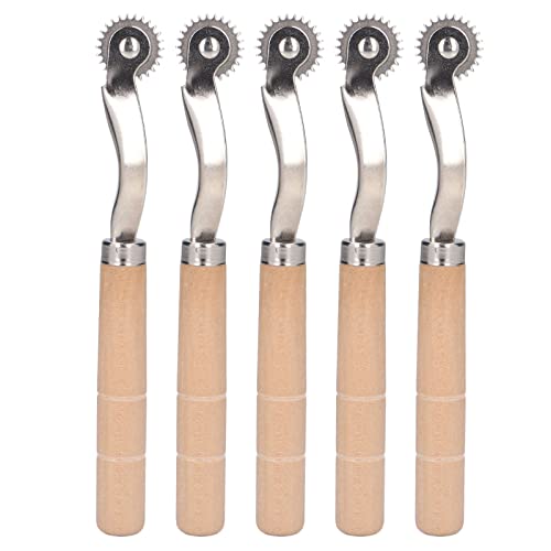 Alvinlite 5-teiliges Näh-Pausrad Für Schnittmuster, Holz- Und Edelstahl-Stanzrad, Perforationsschneider, Überstichrad, Papierperforator-Pausrad Zum Nähen, Rotationsperforator Alvinlite 5-teiliges Näh-Pausrad Für Schnittmuster, Holz- Und Edelstahl-Stanzrad, Perforationsschneider, Überstichrad, Papierperforator-Pausrad Zum Nähen, Rotationsperforator von Alvinlite