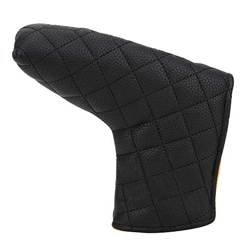 Alvinlite Golf Headcover, Schwarz Golf Schlägerhauben, Pu Golfschlägerhaube für Putter, zum Schutz des Kopfes vor Beschädigung Magnetverschluss von Alvinlite