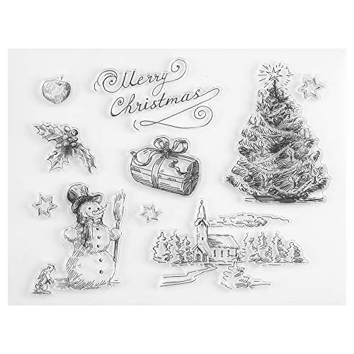 Alvinlite Weihnachtsstempel-Dekoration, Silikon, transparent, Stempel, Sammelalbum, Album, Kinder, Erwachsene, Heimdekoration Alvinlite Weihnachtsstempel-Dekoration, Silikon, transparent, Stempel, Sammelalbum, Album, Kinder, Erwachsene, Heimdekoration von Alvinlite