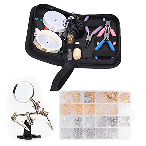 Schmuckherstellungszubehör Set Schmuckherstellungsset mit Schmuckherstellungswerkzeugen Ohrringe Anhänger Schmuckfaden Schmuck Schlussfolgerungen Assistenten für die Schmuckherstellung Reparatur Schmuckherstellungszubehör Set Schmuckherstellungsset mit Schmuckherstellungswerkzeugen Ohrringe Anhänger Schmuckfaden Schmuck Schlussfolgerungen Assistenten für die Schmuckherstellung Reparatur von Alvinlite