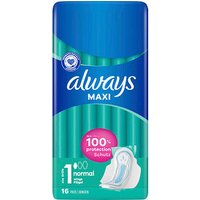 always Binden Maxi Normal mit Flügeln für Tag, 16 St. von Always