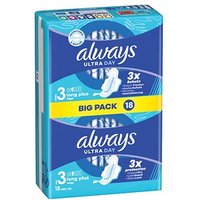 always Binden Ultra Day Long Plus mit Flügeln für Frauen, 18 St. always Binden Ultra Day Long Plus mit Flügeln für Frauen, 18 St. von Always