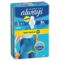 always Binden Ultra Day Long Plus mit Flügeln für Frauen, 18 St. von Always