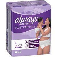 always Inkontinenzhosen Wochenbett L für Frauen, 8 St. von Always