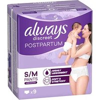 always Inkontinenzhosen Wochenbett M für Frauen, 9 St. von Always