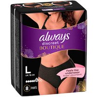 always Inkontinenzhosen discreet Boutique L Größe L für Frauen, 8 St. von Always