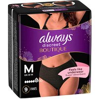 always Inkontinenzhosen discreet Boutique M Größe M für Frauen, 9 St. von Always
