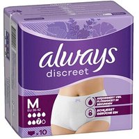 always Inkontinenzhosen discreet M für Frauen, 10 St. von Always