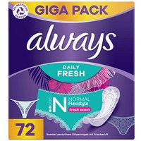 always Slipeinlagen Daily Fresh Flexistyle Normal , 72 St. von Always