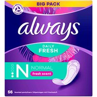 always Slipeinlagen Daily Fresh Normal für Slip, 56 St. always Slipeinlagen Daily Fresh Normal für Slip, 56 St. von Always
