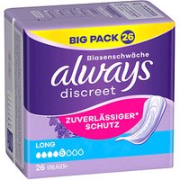 always Inkontinenzeinlagen discreet Long, 26 St. von Always