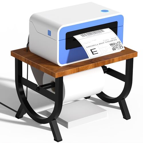 Alyoen Etikettenhalter für Rollen- und Leporello-Etiketten,Thermodrucker-Etikettenhalter mit Holzbrett und Metallhalterung, mit Allen Thermo-Etikettendruckern Alyoen Etikettenhalter für Rollen- und Leporello-Etiketten,Thermodrucker-Etikettenhalter mit Holzbrett und Metallhalterung, mit Allen Thermo-Etikettendruckern von Alyoen