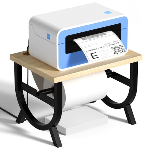 Etikettenhalter für Rollen und Fächerfalz-Etiketten, Thermo-Etikettenhalter, Versandetikettenrollenhalter für Desktop-Thermodrucker, Etikettendrucker-Zubehör für Büro, kleines Unternehmen, Zuhause von Alyoen
