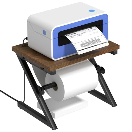 Etikettenhalter für Rollen und Fächerfalz-Etiketten, Thermo-Etikettenhalter für Desktop-Thermodrucker, Thermodrucker-Zubehör für Zuhause, Büro, kleines Unternehmen von Alyoen