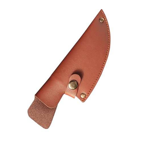Alyxiavia Leder Messer Scheide PU Lederscheide Für Messer Brown Jagdmesser Leder Scheiden für 6-Zoll-Ausbeinmesser Küchenzubehör für Camping-Outdoor-Aktivitäten Messerscheide Ohne Messer von Alyxiavia