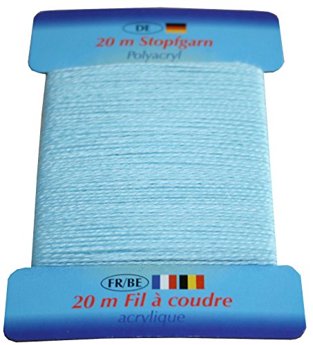 Stopfgarn Stopftwist Polyacryl Ne 10/2 20 m hellblau (1017) von Alzetta