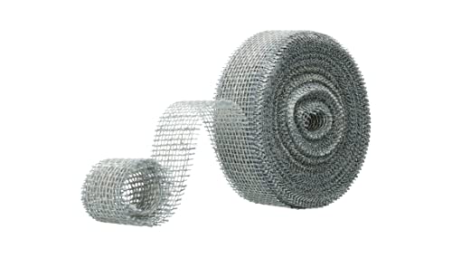 AmaCasa Eco Juteband 6cm breit, 25m Rolle | gestärktes Geschenkband mit kompostierbarem Etikett | Dekoband für wundervolle Dekorationen (Hellgrau, 4cm/25m) von AmaCasa Eco
