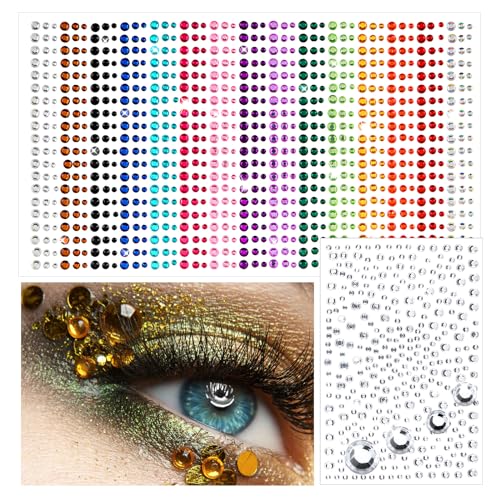 Amabro 1250 PCS Bunte Gesicht Edelsteine Aufkleber, 15 Farben selbstklebend Gesicht Juwelen Stick auf Strass Aufkleber Kristall Make up Edelsteine für Frauen Festival Zubehör Nagelkunst Dekorationen Amabro 1250 PCS Bunte Gesicht Edelsteine Aufkleber, 15 Farben selbstklebend Gesicht Juwelen Stick auf Strass Aufkleber Kristall Make up Edelsteine für Frauen Festival Zubehör Nagelkunst Dekorationen von Amabro