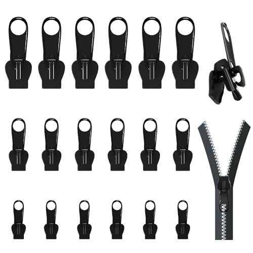 Amabur 18 Stück Reißverschluss Zipper Ersatz, Reißverschluss Schieber Ersatz, Reißverschluss Reparaturset, Zipper für Reißverschluss,Reißverschluss Zipper Für Die Reißverschlussreparatur Amabur 18 Stück Reißverschluss Zipper Ersatz, Reißverschluss Schieber Ersatz, Reißverschluss Reparaturset, Zipper für Reißverschluss,Reißverschluss Zipper Für Die Reißverschlussreparatur von Amabur