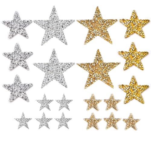 20 PCS Sterne zum Aufbügeln, Stern Aufbügelbilder Aufkleber, Sterne bestickte Aufnäher, Silber Sterne Aufbügeln, Stern Aufnäher Bügelbilder Patches zum Aufbügeln Für T-Shirt DIY Rucksack Hut Jeans 20 PCS Sterne zum Aufbügeln, Stern Aufbügelbilder Aufkleber, Sterne bestickte Aufnäher, Silber Sterne Aufbügeln, Stern Aufnäher Bügelbilder Patches zum Aufbügeln Für T-Shirt DIY Rucksack Hut Jeans von Amacoam