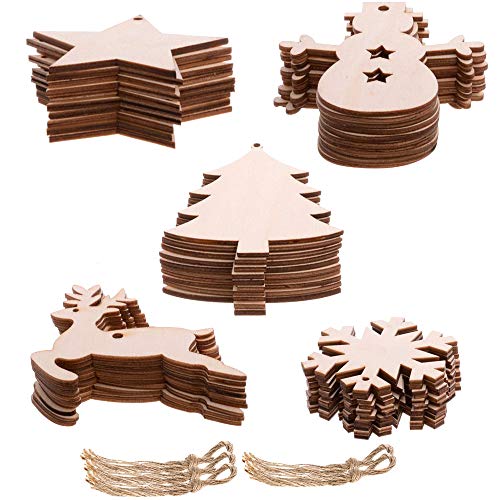 Amacoam Weihnachtsanhänger Holz Holzanhänger Weihnachten zum Bemalen Weihnachtsbaum Deko DIY Handwerk Dekoration mit Schnur für Verzierungen Neujahr Valentinstag Weihnachtsbaum Weihnachtsdeko 50 Stück Amacoam Weihnachtsanhänger Holz Holzanhänger Weihnachten zum Bemalen Weihnachtsbaum Deko DIY Handwerk Dekoration mit Schnur für Verzierungen Neujahr Valentinstag Weihnachtsbaum Weihnachtsdeko 50 Stück von Amacoam