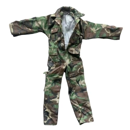 Amagogo 1/6 Actionfigur Kleidung Uniform Jumpsuit Männer Mini -Puppenkleidung, Miniaturkleidung für 12 -Zoll -Figuren, Puppen, Puppen von Amagogo