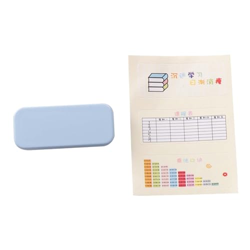 Amagogo 1:12 Stiftbox-Modell, Mini-Briefpapier-Organizer-Box, Dioramen, Miniatur-Stiftlineal, Radiergummi-Box für Mikro-Landschafts-DIY-Projekte, blau B von Amagogo