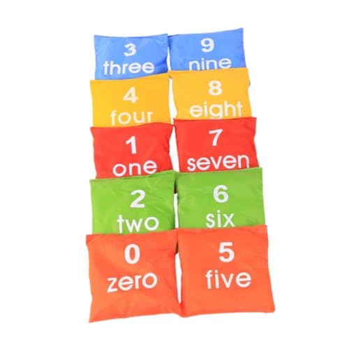 Amagogo 10 Teile Nummer Sitzbeutel Sandsack 12x12 cm für Kinder Spielen Ausrüstung Tasche Lernaktivitäten für Party Hinterhofgarten Amagogo 10 Teile Nummer Sitzbeutel Sandsack 12x12 cm für Kinder Spielen Ausrüstung Tasche Lernaktivitäten für Party Hinterhofgarten von Amagogo