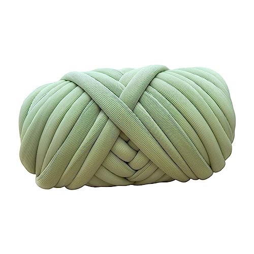 Amagogo 1000 g grobes Garn Jumbo Schlauchgarn Handstrickschlauch Riesengarn Häkeln sperriges Garn Armstrickgarn für Wurfkissen Kissen Handwerk Weben Grün Amagogo 1000 g grobes Garn Jumbo Schlauchgarn Handstrickschlauch Riesengarn Häkeln sperriges Garn Armstrickgarn für Wurfkissen Kissen Handwerk Weben Grün von Amagogo