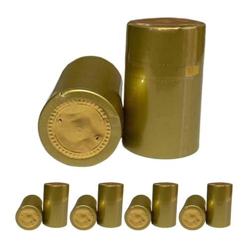 Amagogo 100x Weinflaschenverschlüsse Flaschenhüllen Ornament Dekorativer DIY-Schutz Versiegelungsschrumpffolien Schrumpfkapseln für Zuhause, Gold Amagogo 100x Weinflaschenverschlüsse Flaschenhüllen Ornament Dekorativer DIY-Schutz Versiegelungsschrumpffolien Schrumpfkapseln für Zuhause, Gold von Amagogo