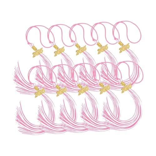 Amagogo 10Pcs Graduation Quasten 2025 Decor Graduation Hut Quasten für Foto Party, Pink Und Weiß Amagogo 10Pcs Graduation Quasten 2025 Decor Graduation Hut Quasten für Foto Party, Pink Und Weiß von Amagogo