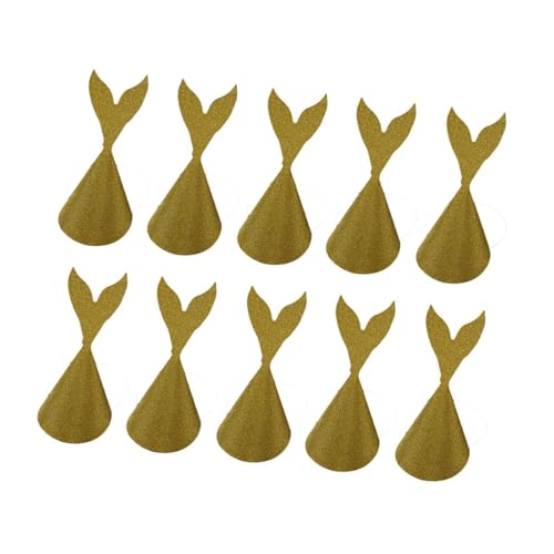 Amagogo 10x Meerjungfrau Geburtstag Hüte Stirnband Glitter Jungen Mädchen Geburtstagsfeier liefert Kopfbedeckungen für Feierdekoration, Gold Amagogo 10x Meerjungfrau Geburtstag Hüte Stirnband Glitter Jungen Mädchen Geburtstagsfeier liefert Kopfbedeckungen für Feierdekoration, Gold von Amagogo