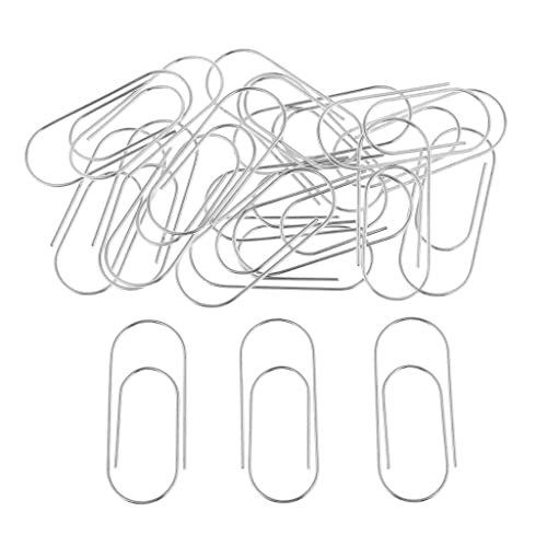 Amagogo 20 Stück Büroklammern, Mini Binder Clips, Metalldraht niedliche Büroklammern, Mehrzweck Binderklammern Klammern Metall für Dokumente, Rechnungen und Kreative Projekte von Amagogo