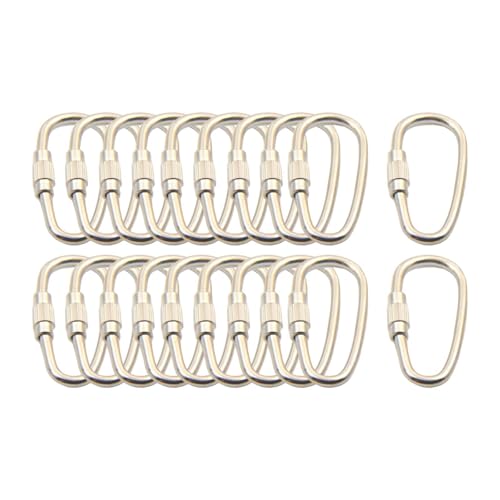 Amagogo 20teiliges generisches SchlüsselanhängerRingschnallenSet, Karabiner, vielseitig einsetzbar, strapazierfähig, Kleiderbügel, Metallhaken, Amagogo 20teiliges generisches SchlüsselanhängerRingschnallenSet, Karabiner, vielseitig einsetzbar, strapazierfähig, Kleiderbügel, Metallhaken, von Amagogo