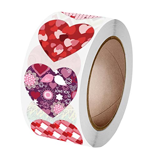 Amagogo 500 Stück Herz-Aufkleber, Rolle, Zubehör, Dekoration, Geschenkbox, Dekorationsanhänger, Liebesetiketten zum Basteln, Verlobung, Dating, Urlaub, 2,5 cm Stil B Amagogo 500 Stück Herz-Aufkleber, Rolle, Zubehör, Dekoration, Geschenkbox, Dekorationsanhänger, Liebesetiketten zum Basteln, Verlobung, Dating, Urlaub, 2,5 cm Stil B von Amagogo