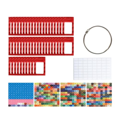 Amagogo 50pcs Strasssteine ​​Aufbewahrungsbeutel Kleiner Perlen Organizer Diamant Craft Accessoires Multifunktional Selbstdichtbeutel Behälter, Rot von Amagogo