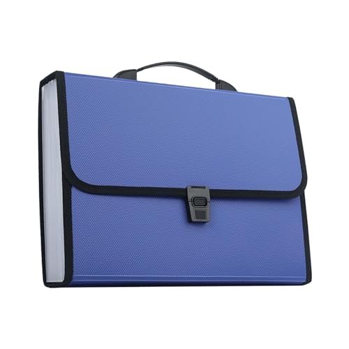 Amagogo A4 erweiterbare Aktenmappe, Dokumenten-Organizer, Papier-Organizer, Tasche, Brieftasche, Umschlagtasche für Klassenzimmer, Geschäftsreisen, Blau Amagogo A4 erweiterbare Aktenmappe, Dokumenten-Organizer, Papier-Organizer, Tasche, Brieftasche, Umschlagtasche für Klassenzimmer, Geschäftsreisen, Blau von Amagogo