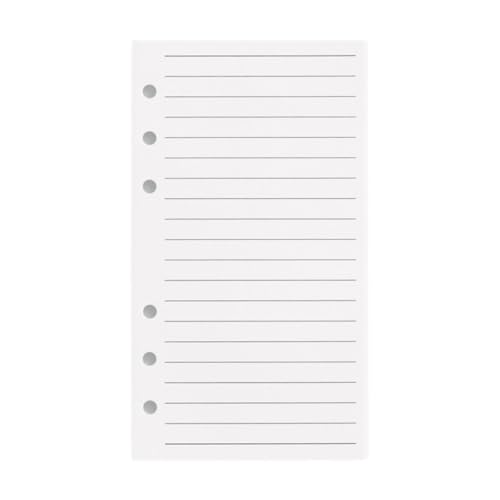 Amagogo A6-Planer-Nachfüllpapier, Planereinlagen, Ordner-Nachfüllpapier, Loseblatt-Ordnerpapier, 6 Löcher, für Notizbücher, Büro, persönliche Planer, Gefüttert Amagogo A6-Planer-Nachfüllpapier, Planereinlagen, Ordner-Nachfüllpapier, Loseblatt-Ordnerpapier, 6 Löcher, für Notizbücher, Büro, persönliche Planer, Gefüttert von Amagogo