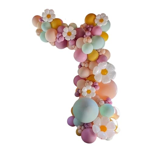 Amagogo Ballon-Girlanden-Bogen-Set, Latex-Luftballons mit Punktkleber und Ballonkette, DIY-Party-Luftballons, Pastell-Luftballons für Feiern, 140 Stück von Amagogo