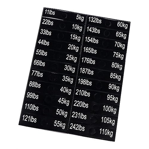 Amagogo Beschwerter Block-Etikett-Aufkleber für Fitnessgeräte, 5 kg bis 110 kg Stöcke Amagogo Beschwerter Block-Etikett-Aufkleber für Fitnessgeräte, 5 kg bis 110 kg Stöcke von Amagogo