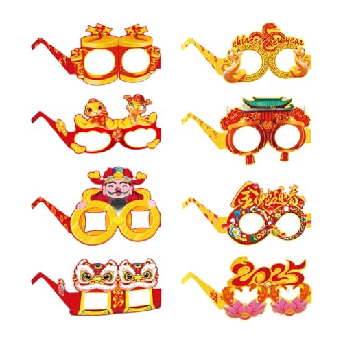 Amagogo Brille zum chinesischen Neujahr für Kinder und Erwachsene, Partyzubehör für die Feiertage, Brillen, originelle Sonnenbrillen aus Papier, Amagogo Brille zum chinesischen Neujahr für Kinder und Erwachsene, Partyzubehör für die Feiertage, Brillen, originelle Sonnenbrillen aus Papier, von Amagogo